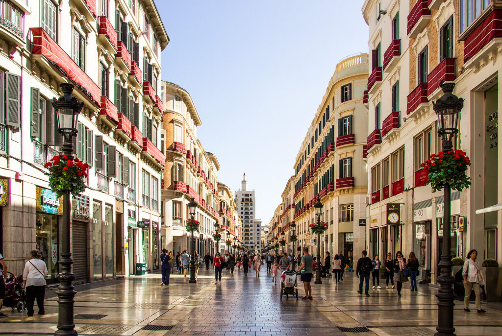Guide Málaga: Málagas hovedstrøg Calle Marques de Larios
