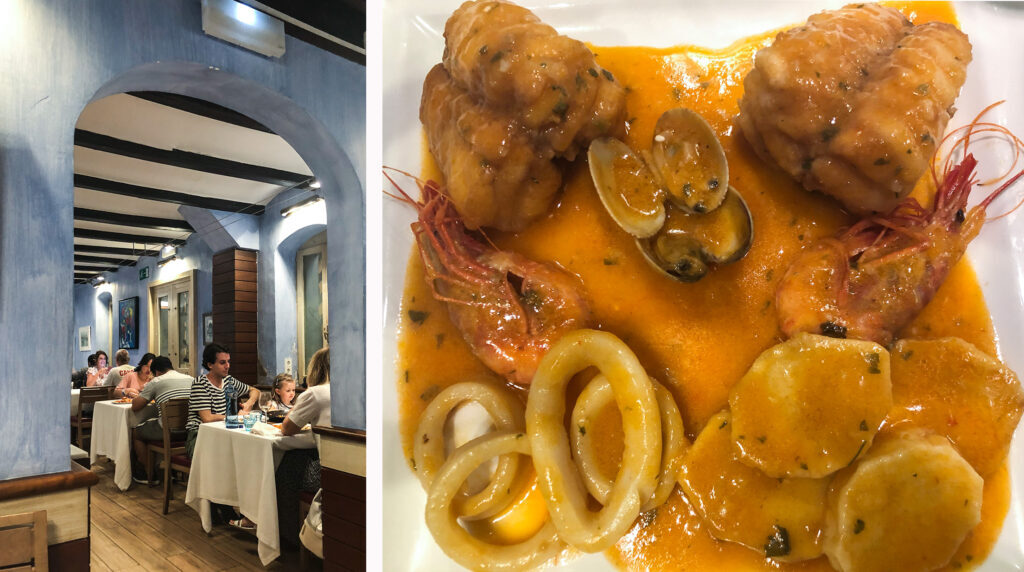 Can Majo serves such good fish dishes that it's one of Barcelona's best restaurants.