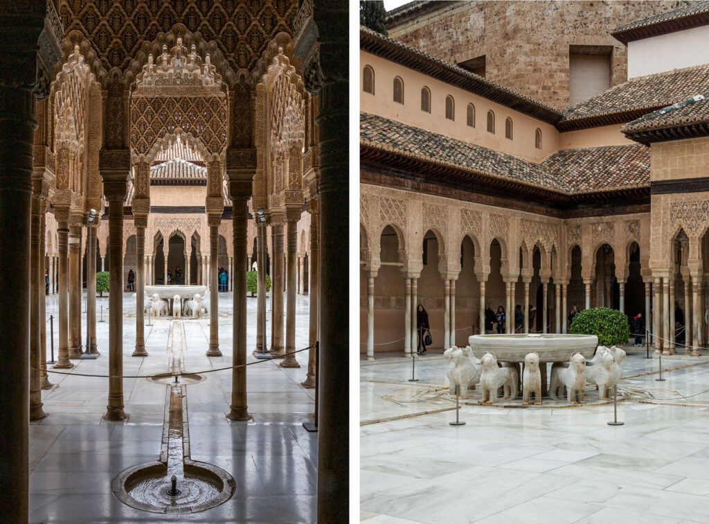 Løvegården på Alhambra har fået navn fra løvespringvandet.