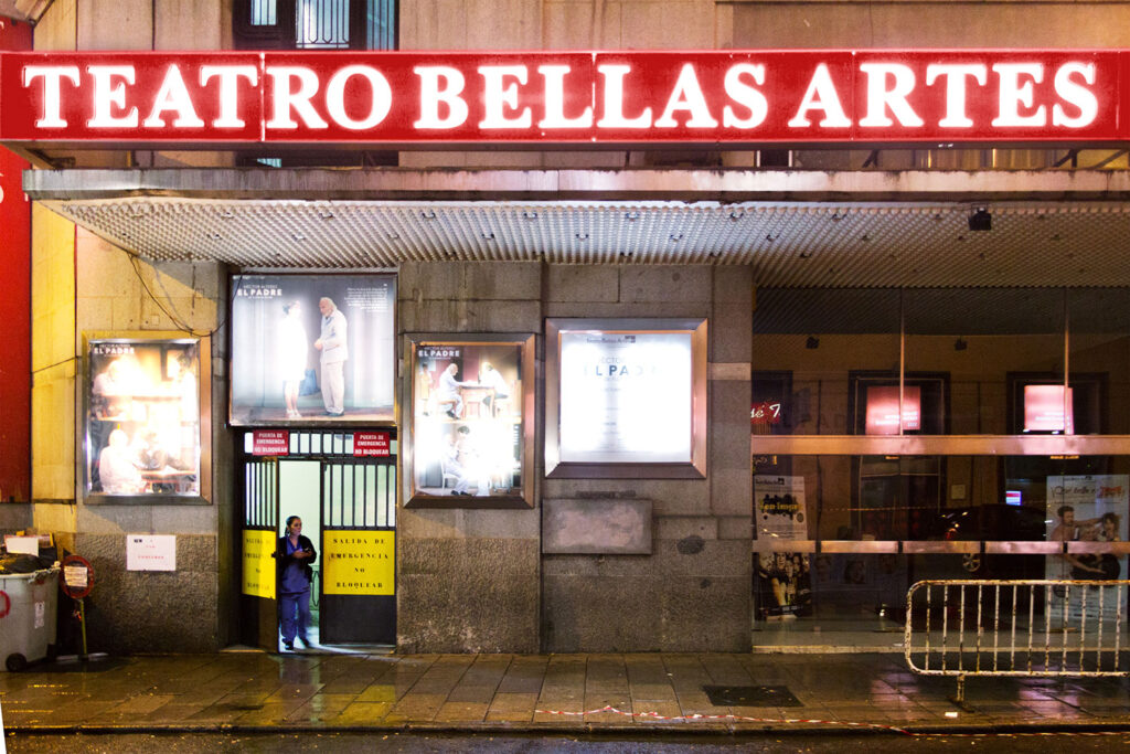 Teatro Bellas Artes in Madrid, where the scene from All About My Mother is filmed