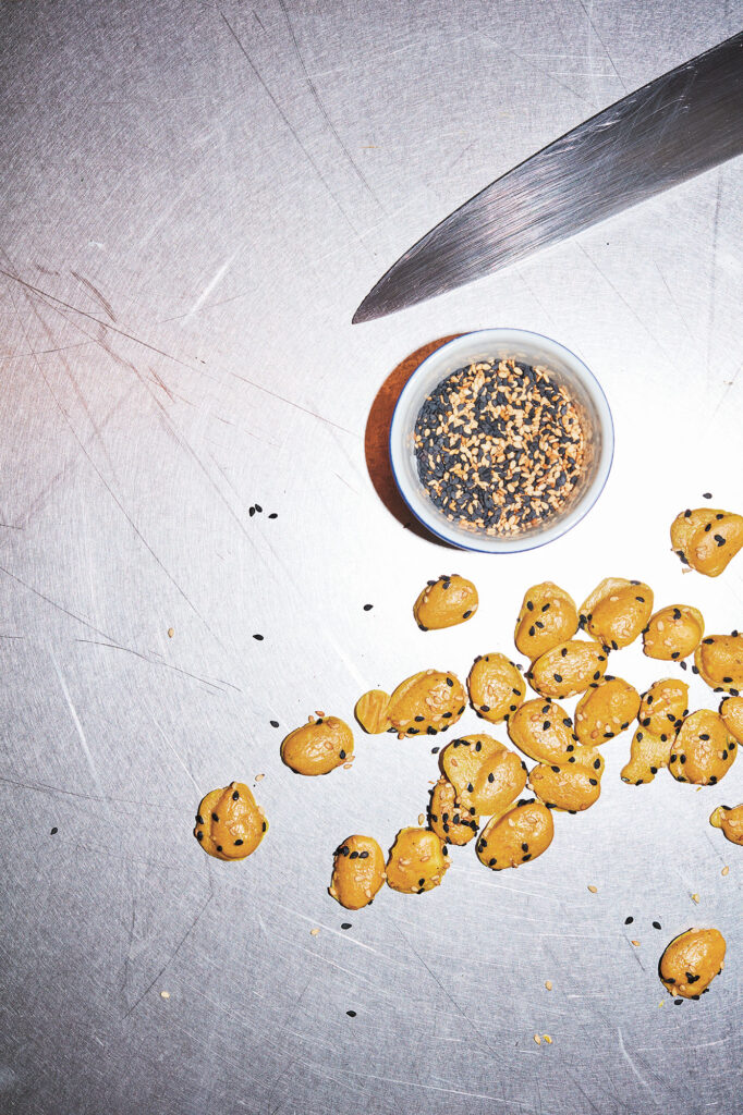 Spansk opskrift på ras el hanout-krydrede, tørrede mandler