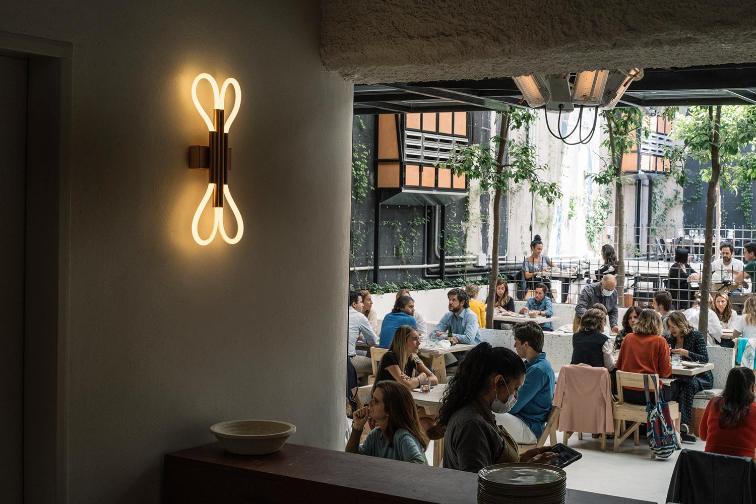Restaurant MO de Movimiento i Madrid er helt igennem et bæredygtigt projekt - fra design til mad.