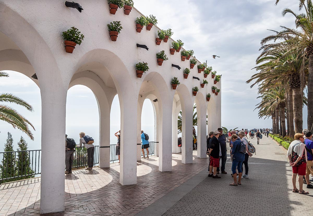 Paseo marítimo Plaza Balcón de Europa en Nerja