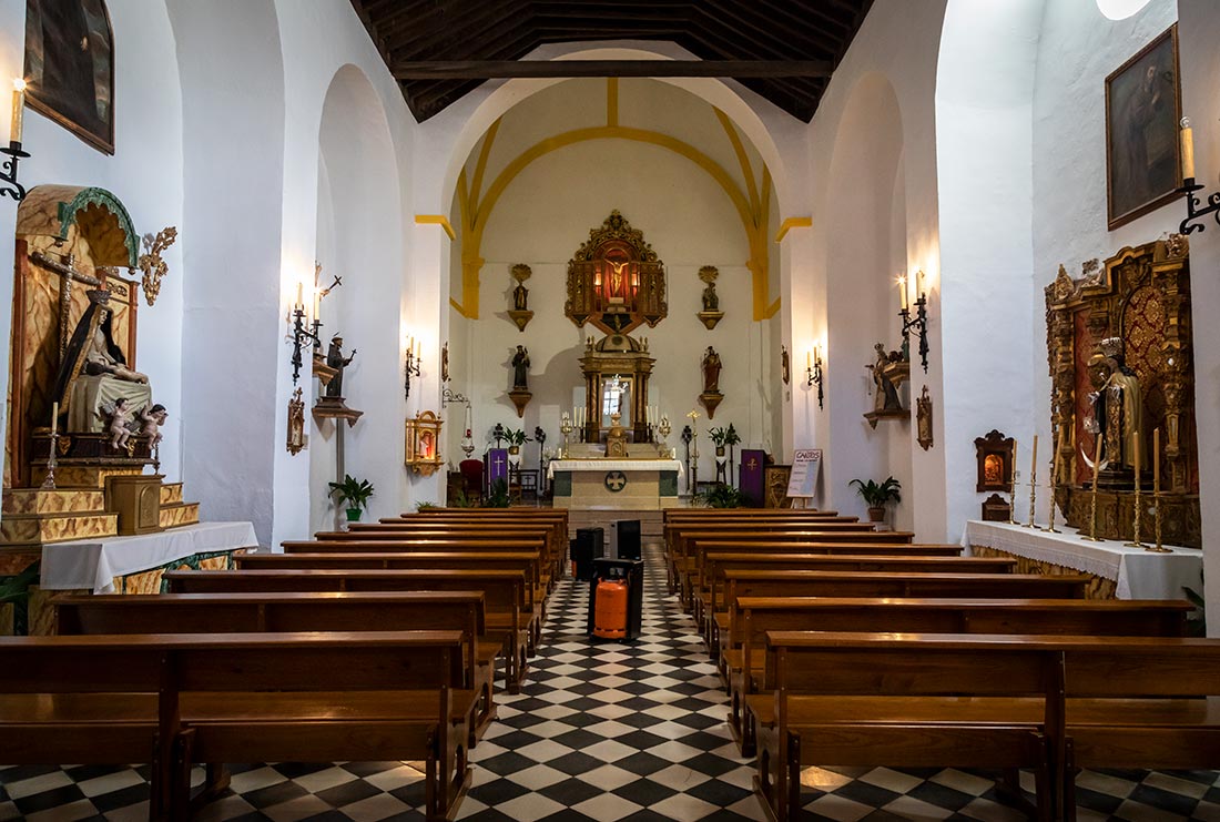 Kirken i Capileira i Alpujarra.