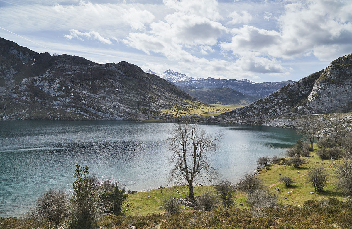 Covadonga-søerne i Picos de Europa i Asturien