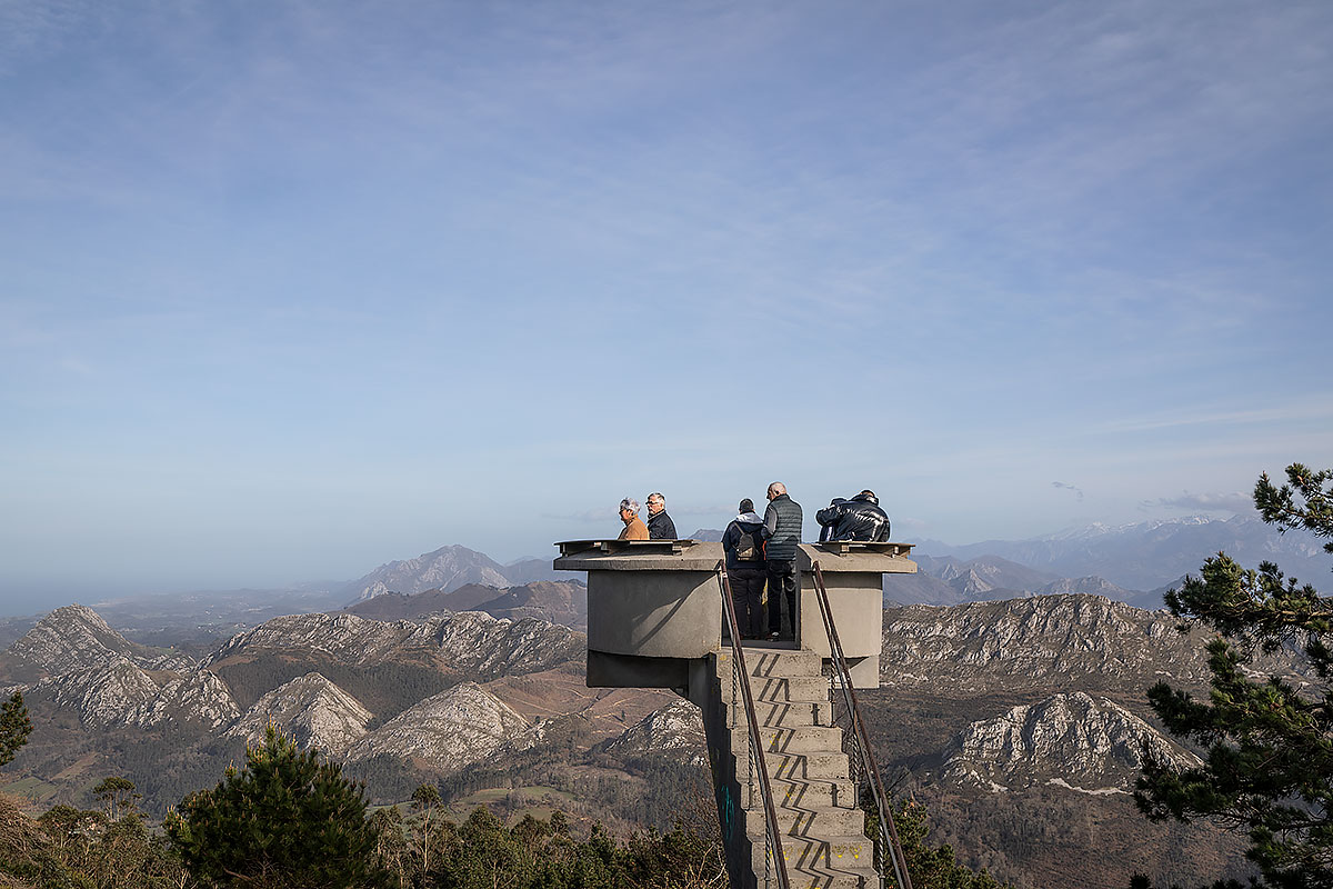 Udsigtspunktet Mirador del Fito ved Picos de Europa i Asturien