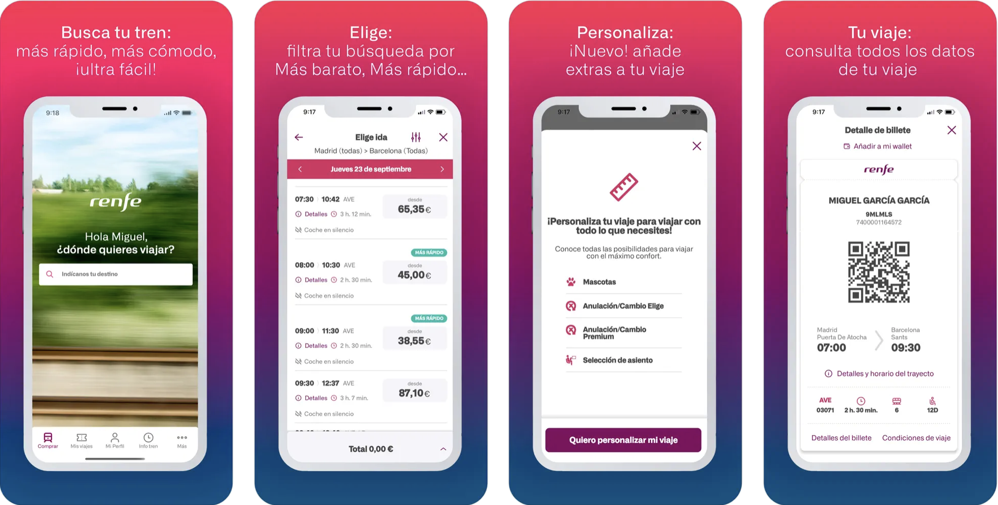 Apps til transport i Spanien