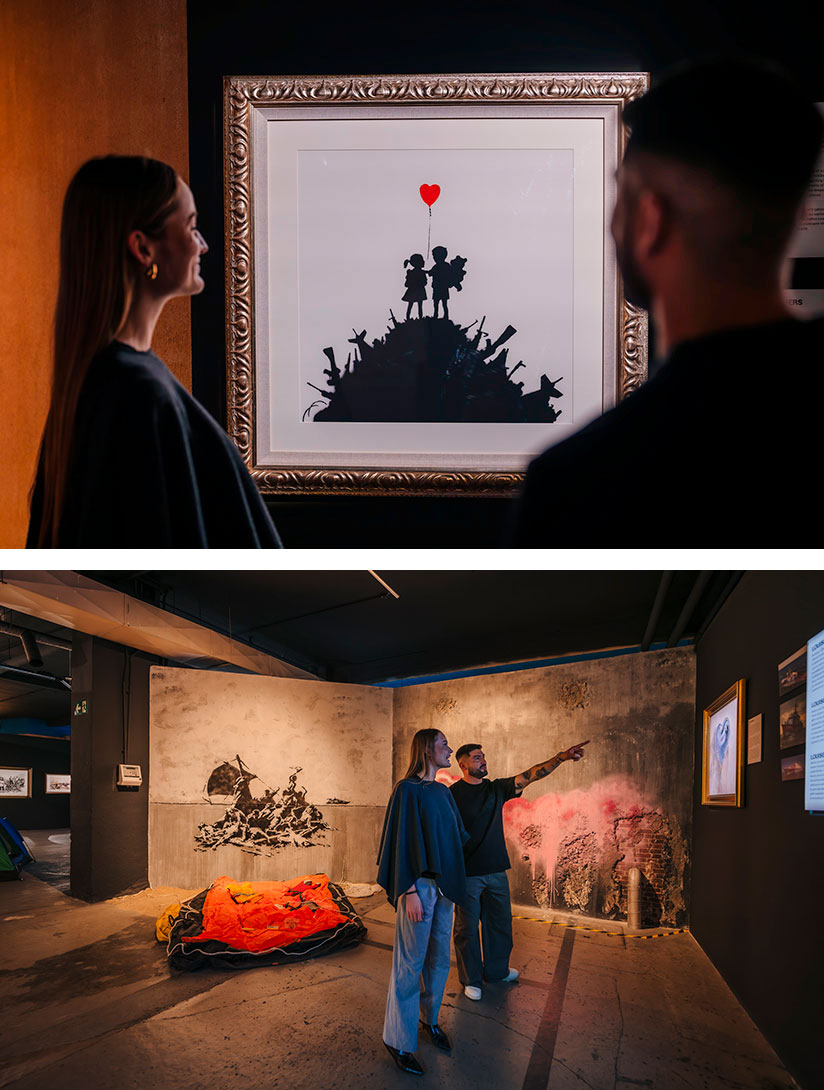 At Museo Banksy Madrid you can experience some of the artist's most iconic works.