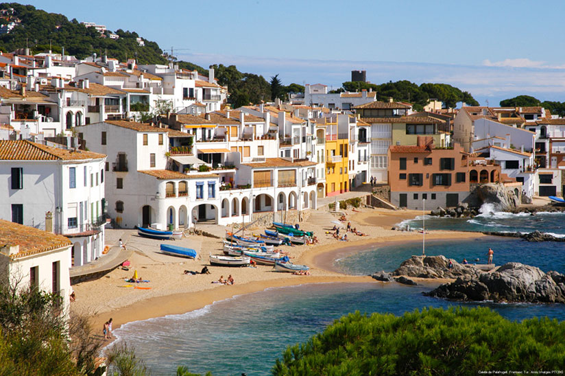 Calella de Palafrugell is a charming small town on the Costa Brava