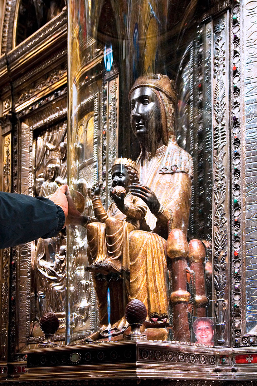 The black Madonna Montserrat.