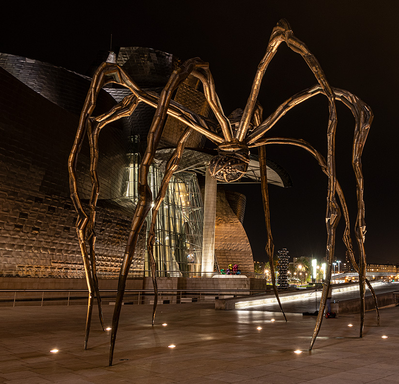 Louise Bourgeois' kæmpeedderkop, Mamen i Bilbao.