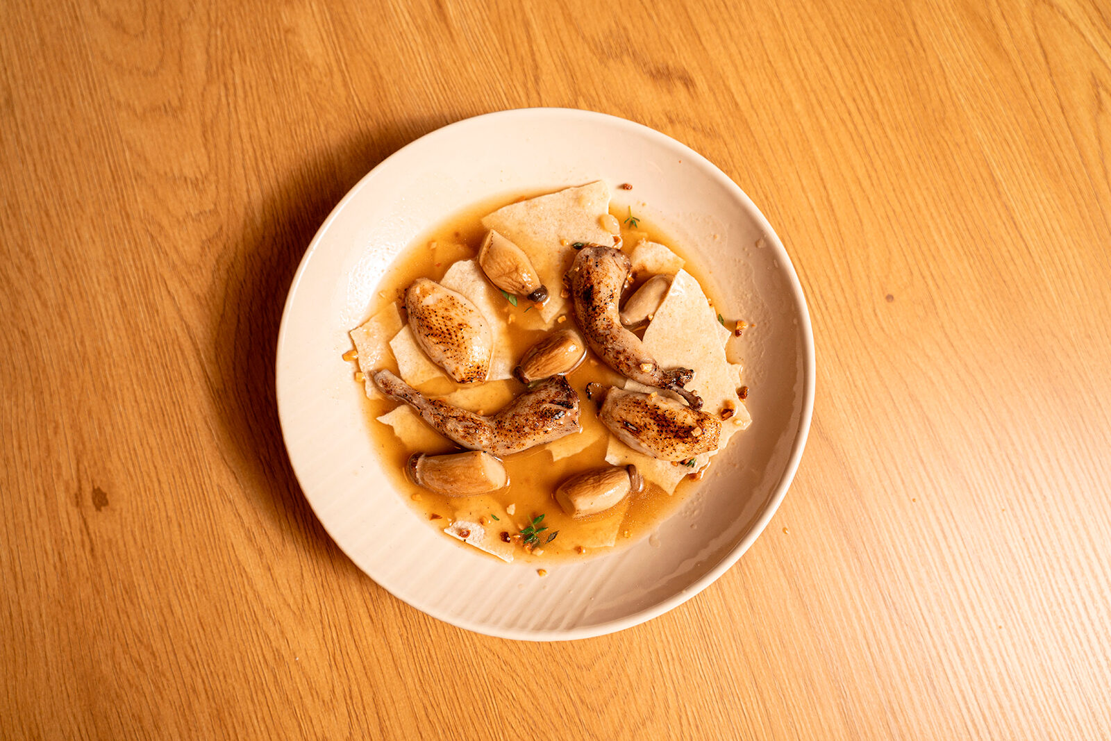 Opskrift på gazpacho manchego fra restaurant Cocleque i Valencia.